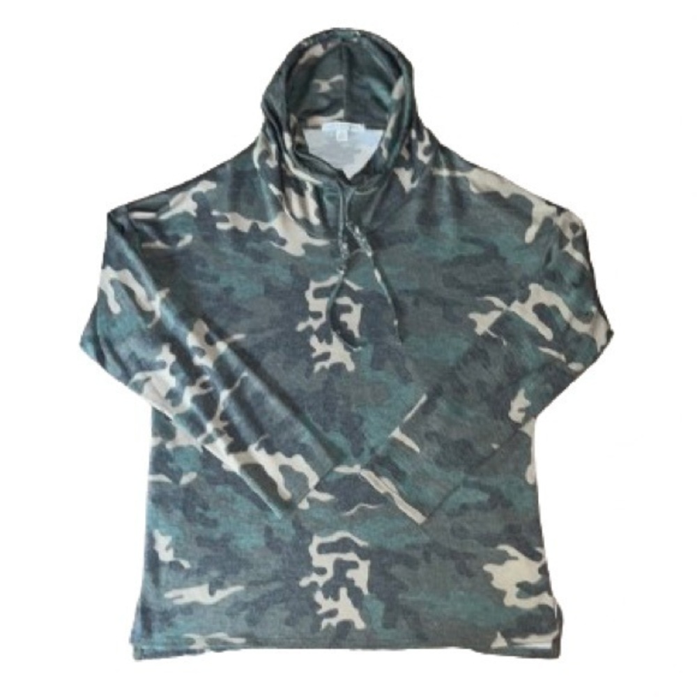 Green Envelope Los Angeles camouflage long sleeve lightweight sweatshirt size M